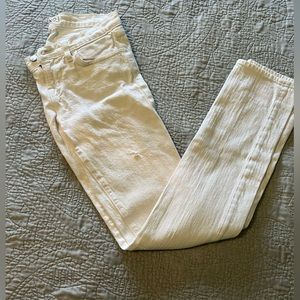 J Brand petite pencil leg white jeans